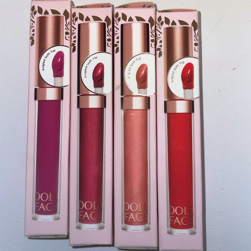 Liquid Lipstick Set - Pink, Red, Peach doll face lots of colors 4 for 20